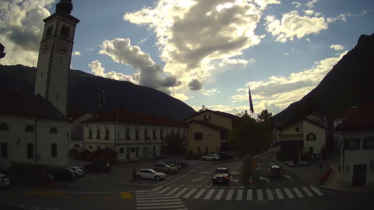 Live-Webcam Stadtzentrum von Kobarid – Soča-Tal – Slowenien