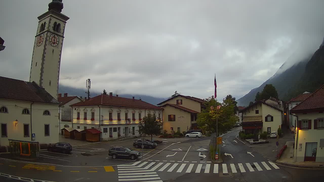 Webcam en direct du centre-ville de Kobarid – Vallée de la Soča – Slovénie