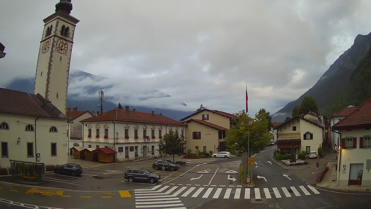 Webcam en direct du centre-ville de Kobarid – Vallée de la Soča – Slovénie