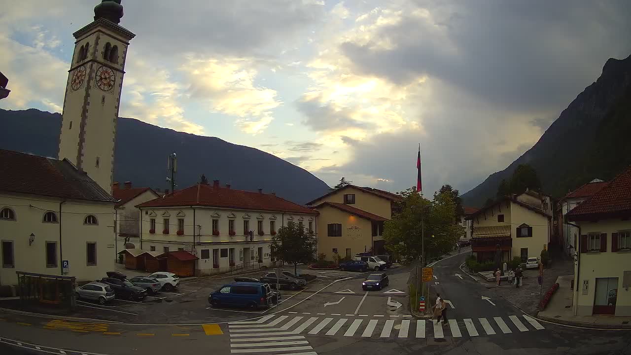 Live webcam Kobarid – Caporetto centro città – Valle dell’Isonzo – Slovenia