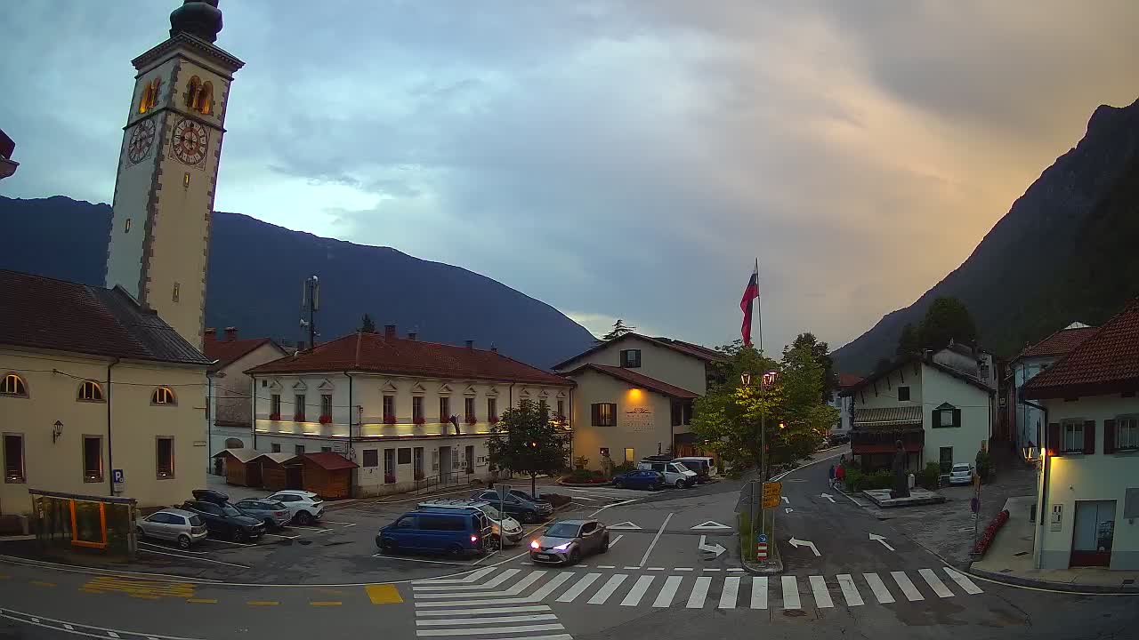 Live-Webcam Stadtzentrum von Kobarid – Soča-Tal – Slowenien