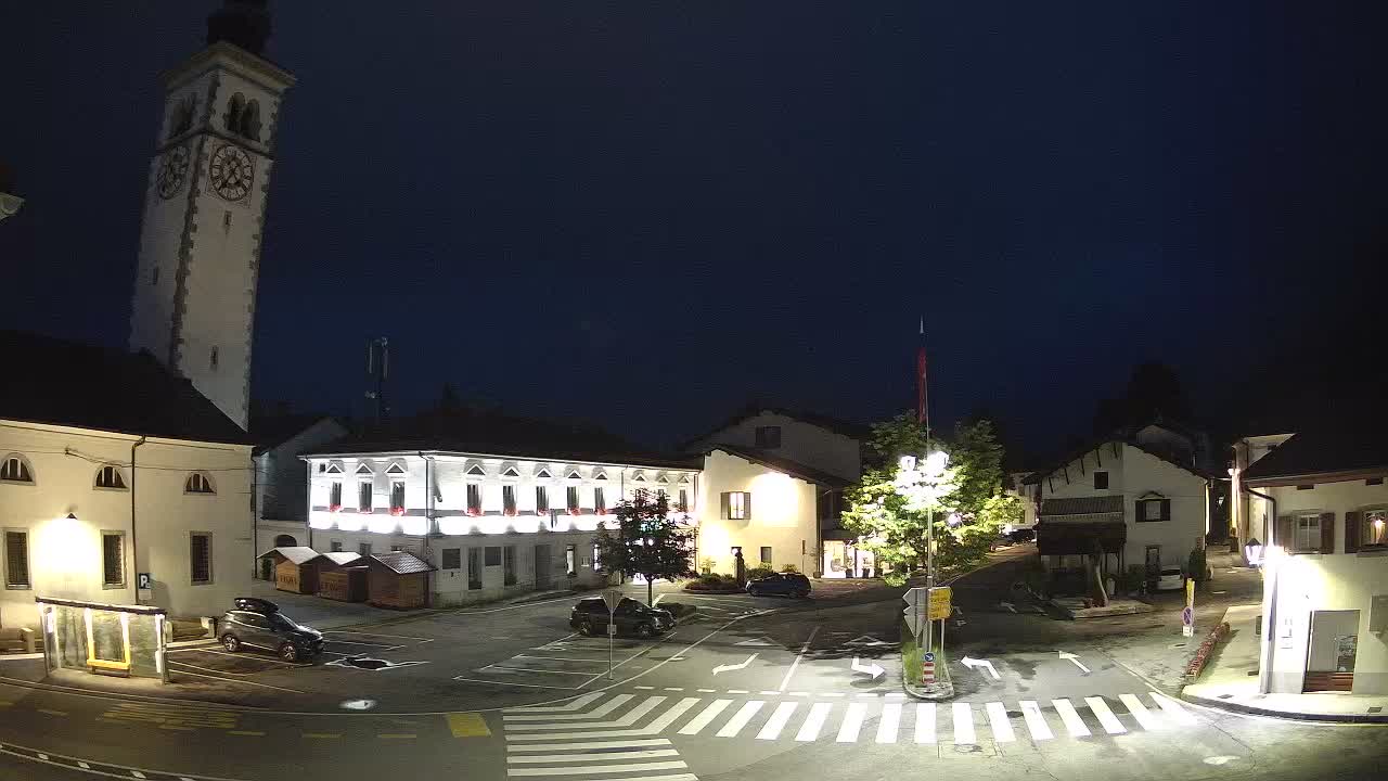 Live-Webcam Stadtzentrum von Kobarid – Soča-Tal – Slowenien