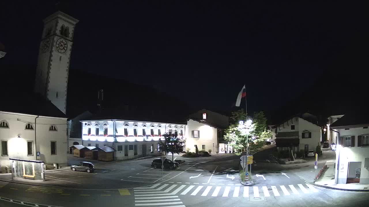 Spletna kamera Kobarid center mesta – dolina Soče – Slovenija