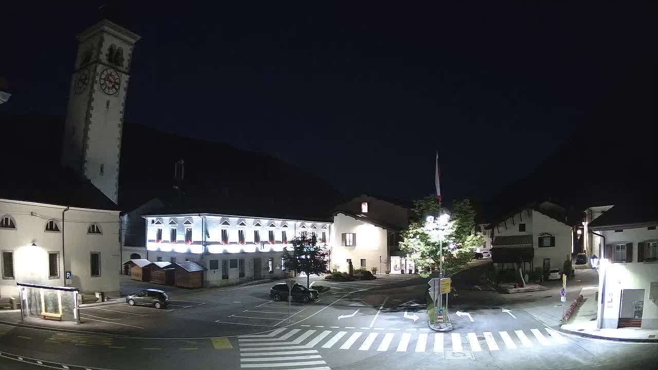 Cámara web en vivo Centro de la ciudad de Kobarid – Valle de Soča – Eslovenia