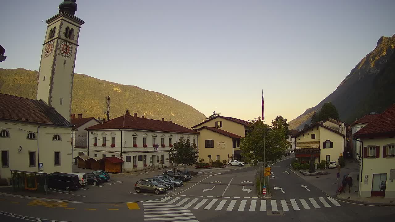 Webcam en direct du centre-ville de Kobarid – Vallée de la Soča – Slovénie