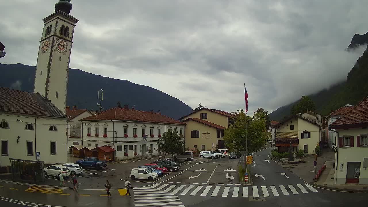 Live-Webcam Stadtzentrum von Kobarid – Soča-Tal – Slowenien
