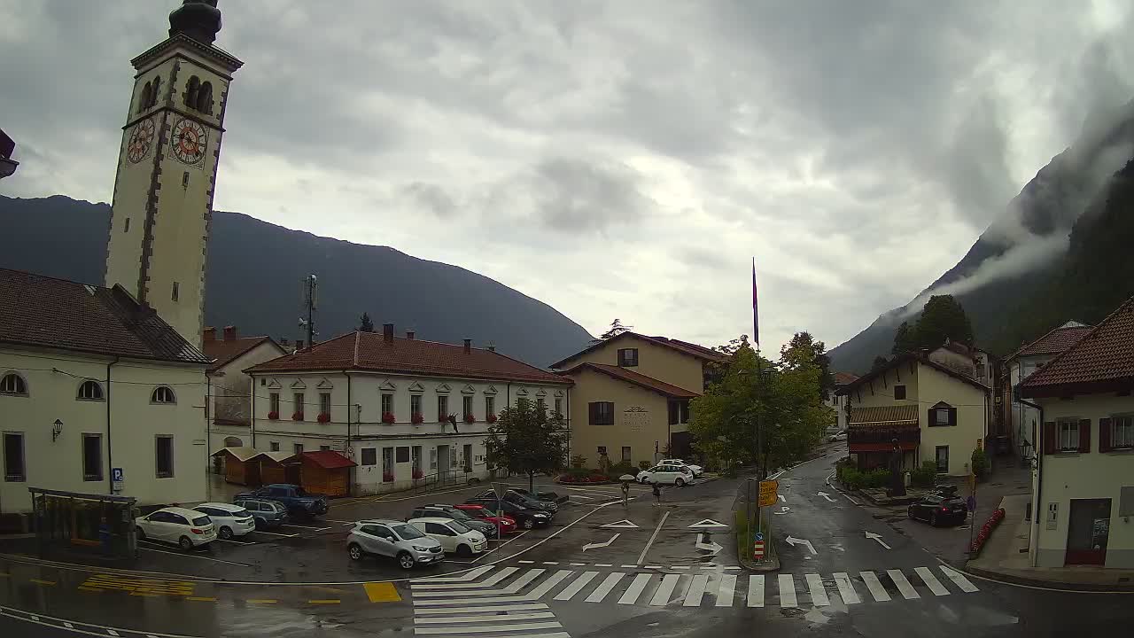 Live-Webcam Stadtzentrum von Kobarid – Soča-Tal – Slowenien