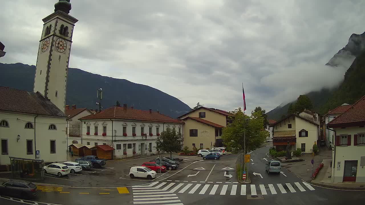 Live webcam Kobarid – Caporetto centro città – Valle dell’Isonzo – Slovenia