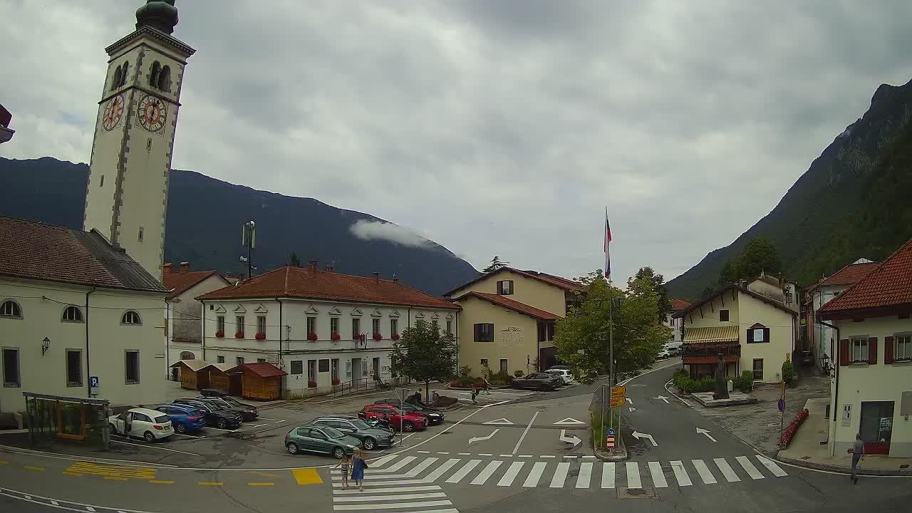 Webcam en direct du centre-ville de Kobarid – Vallée de la Soča – Slovénie