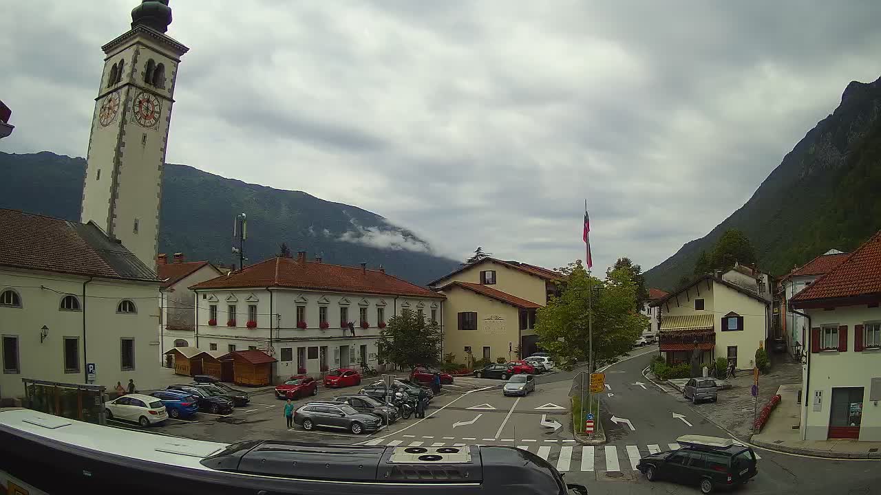 Webcam en direct du centre-ville de Kobarid – Vallée de la Soča – Slovénie