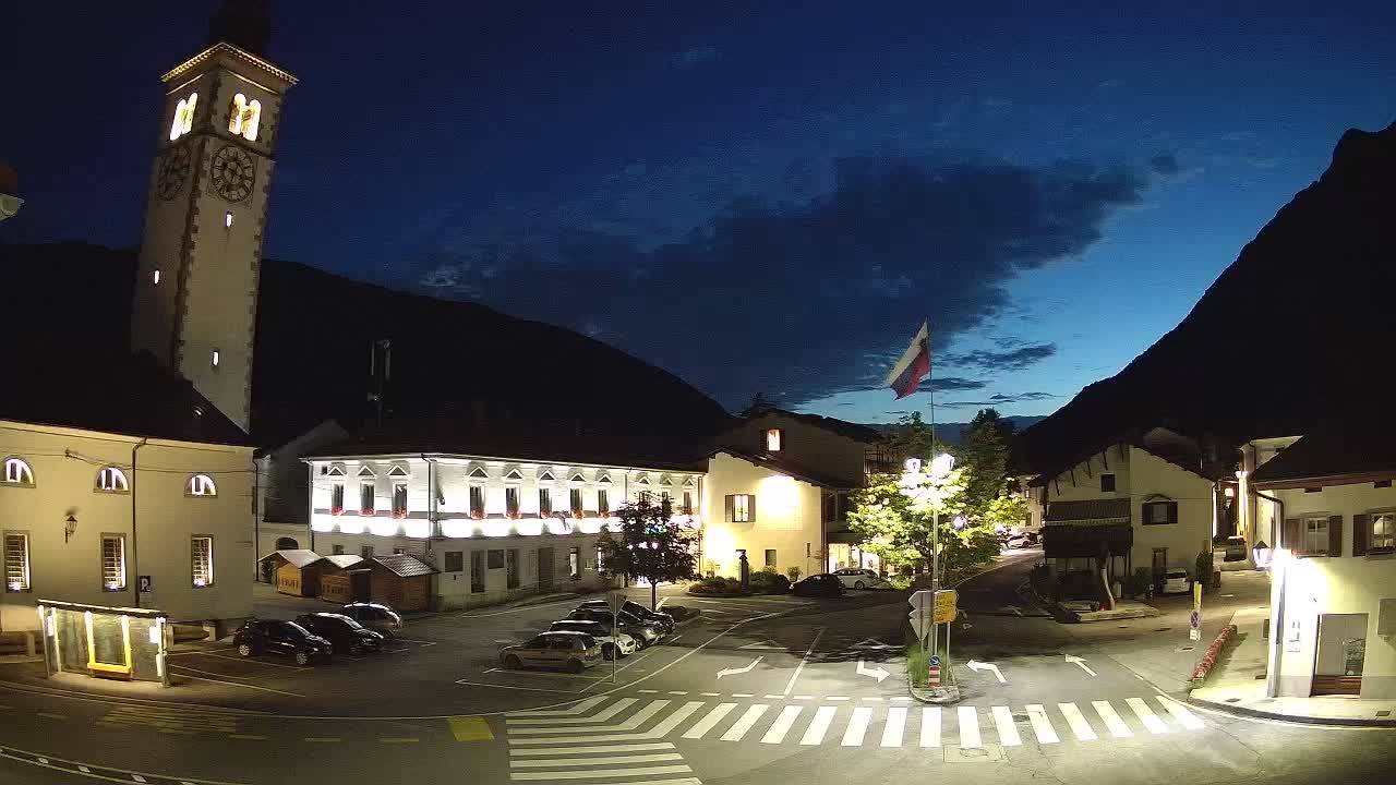 Webcam en direct du centre-ville de Kobarid – Vallée de la Soča – Slovénie