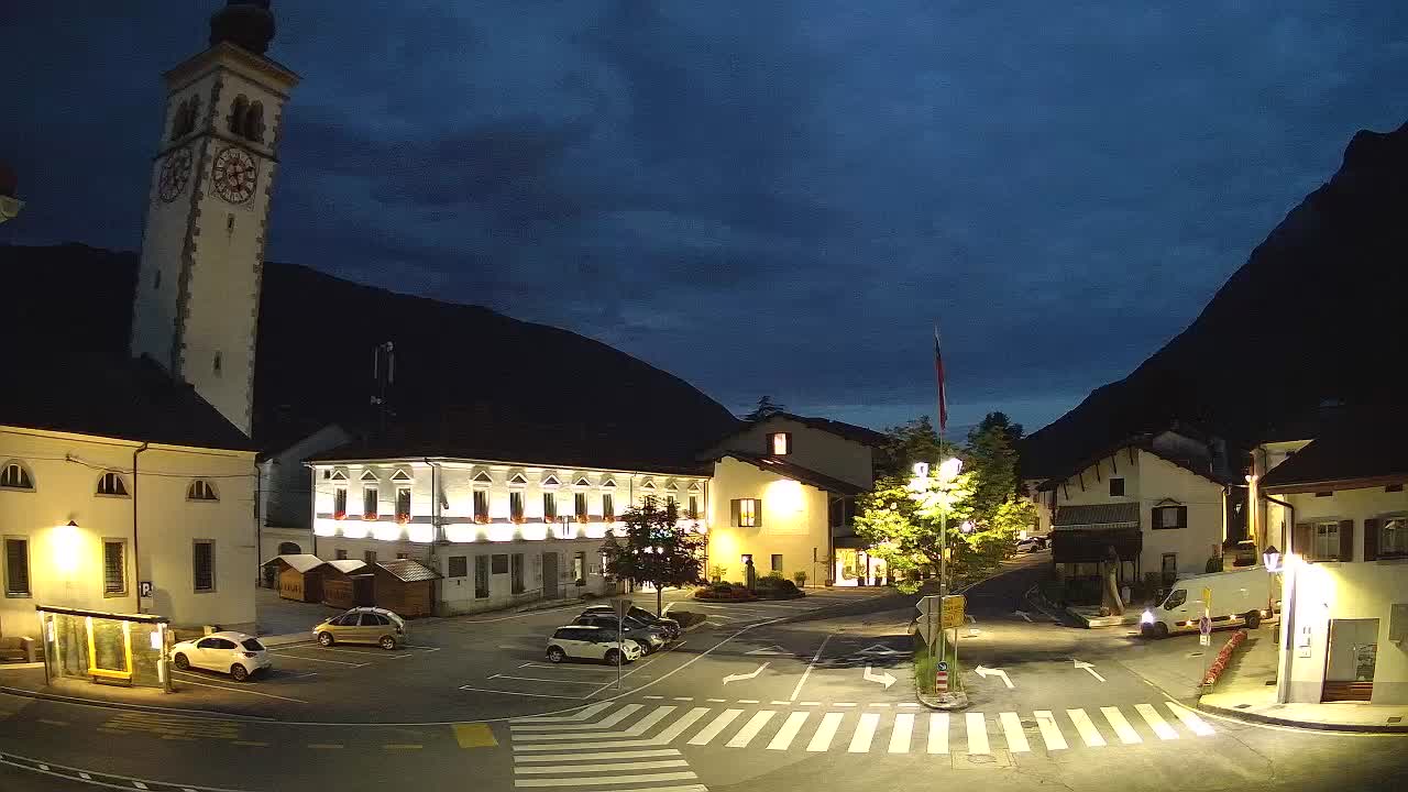 Live-Webcam Stadtzentrum von Kobarid – Soča-Tal – Slowenien