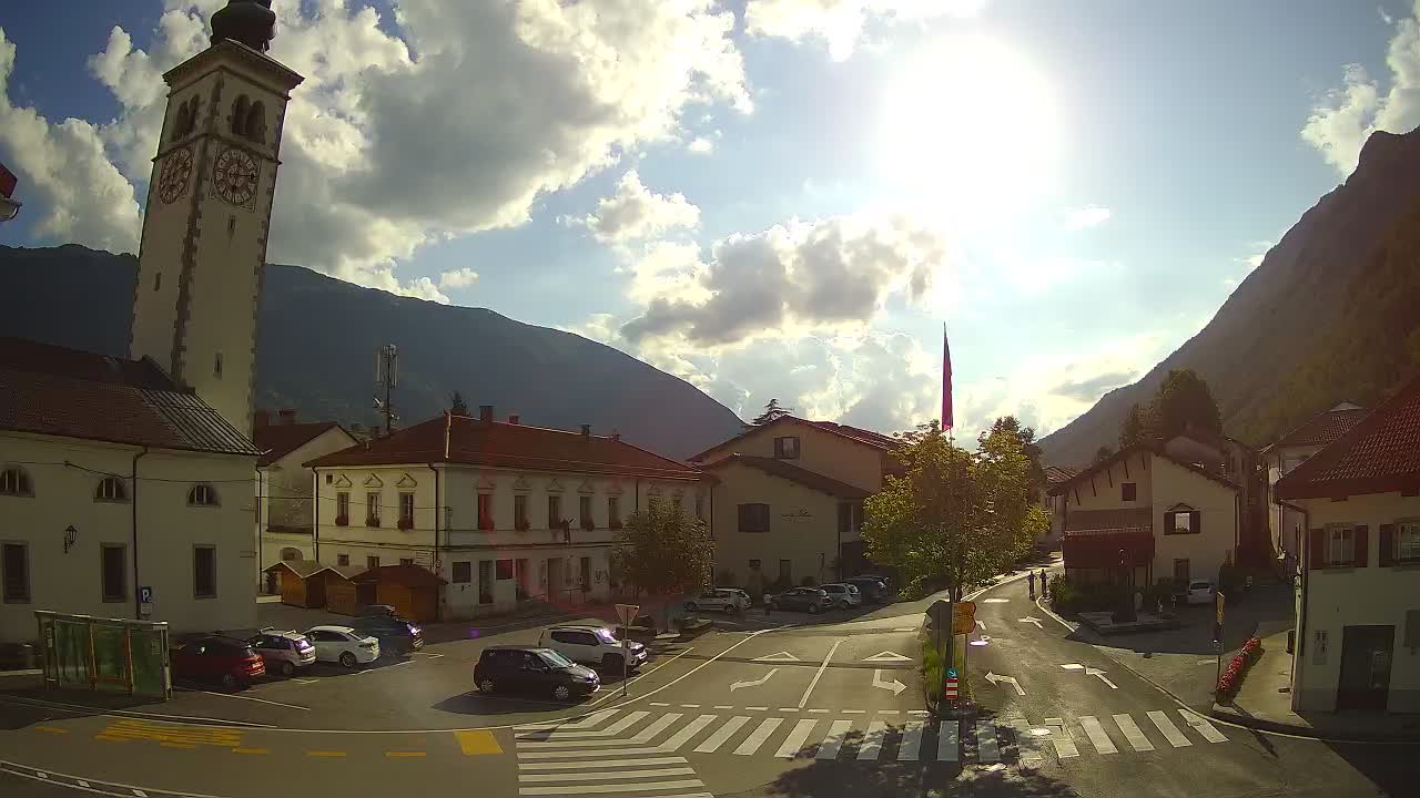 Live webcam Kobarid – Caporetto centro città – Valle dell’Isonzo – Slovenia