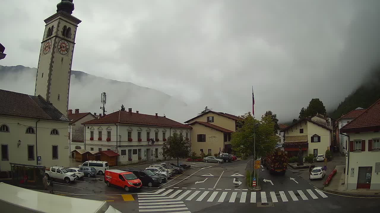 Live webcam Kobarid – Caporetto centro città – Valle dell’Isonzo – Slovenia