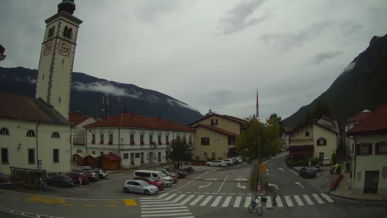Live webcam Kobarid – Caporetto centro città – Valle dell’Isonzo – Slovenia