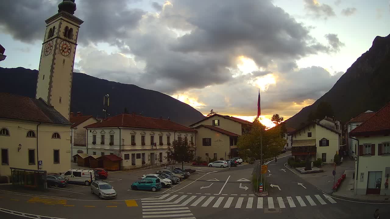 Webcam en direct du centre-ville de Kobarid – Vallée de la Soča – Slovénie