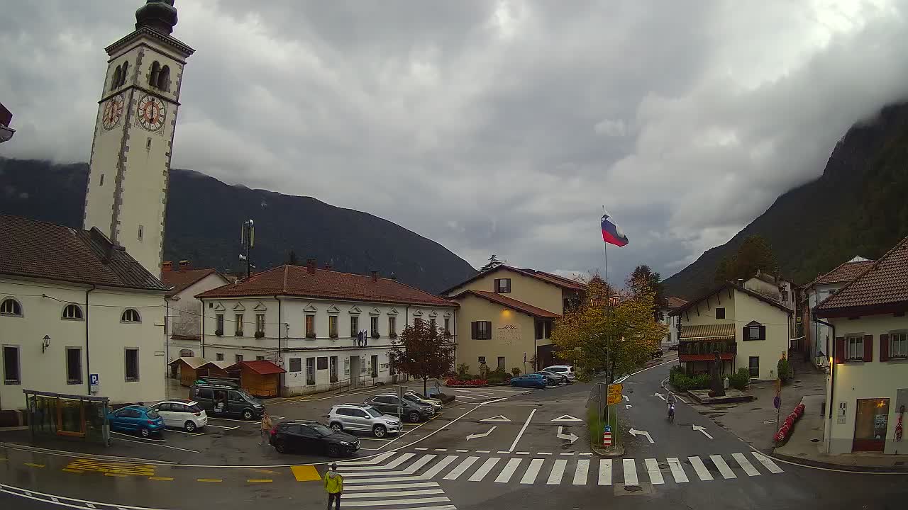 Live webcam Kobarid – Caporetto centro città – Valle dell’Isonzo – Slovenia