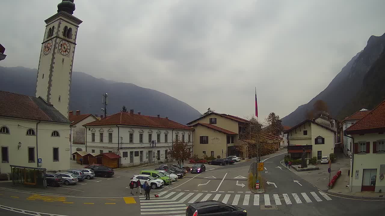 Live webcam Kobarid – Caporetto centro città – Valle dell’Isonzo – Slovenia
