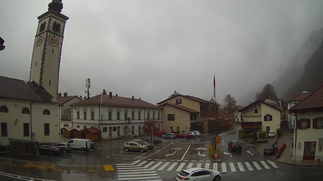 Live-Webcam Stadtzentrum von Kobarid – Soča-Tal – Slowenien