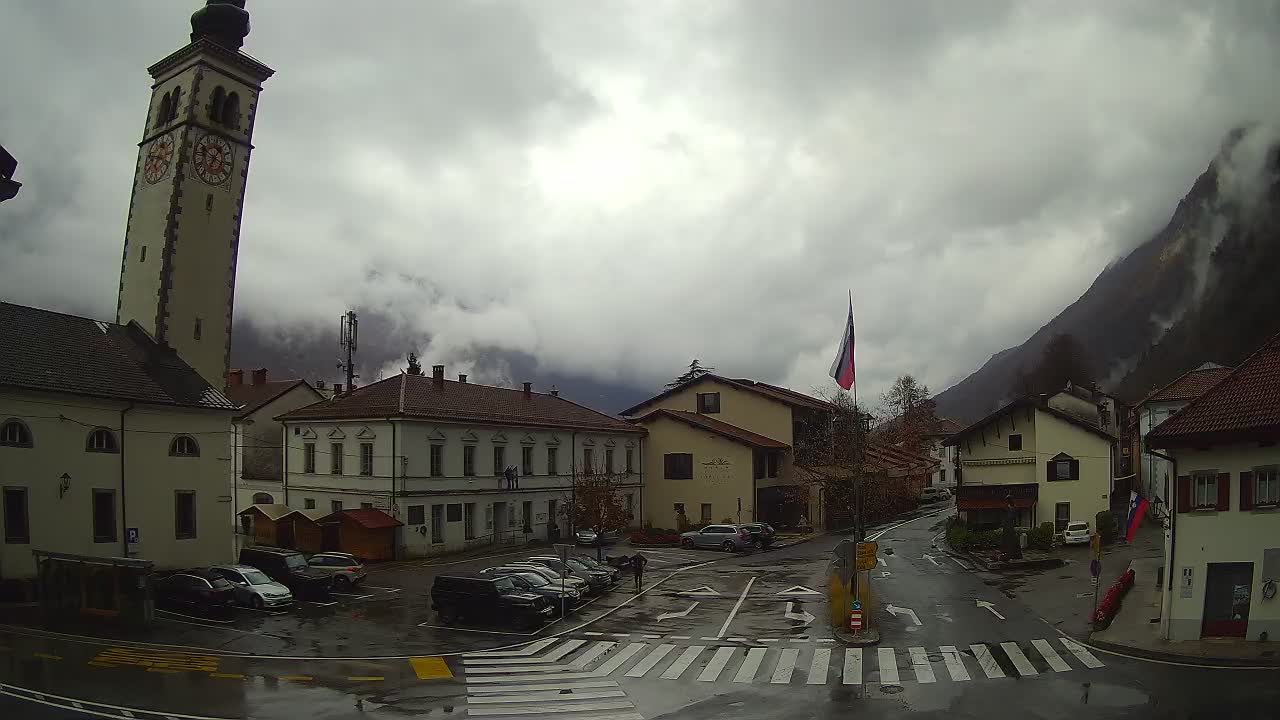 Live-Webcam Stadtzentrum von Kobarid – Soča-Tal – Slowenien