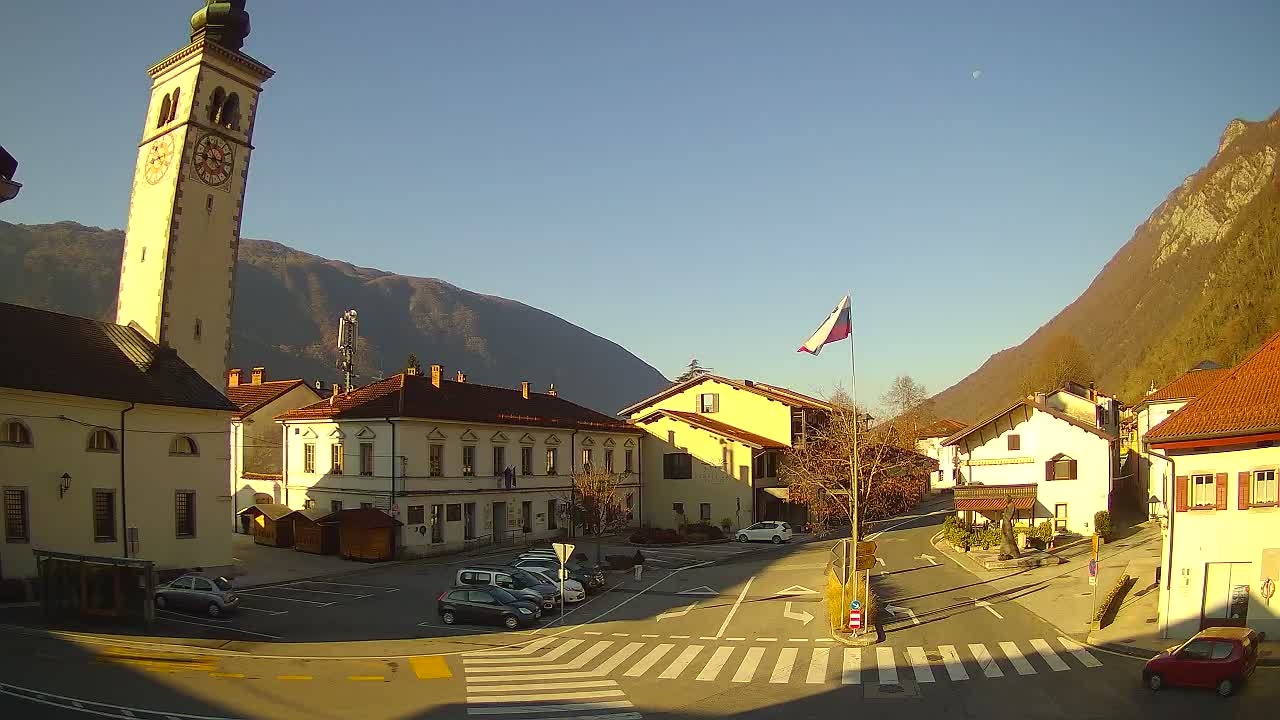 Live webcam Kobarid – Caporetto centro città – Valle dell’Isonzo – Slovenia