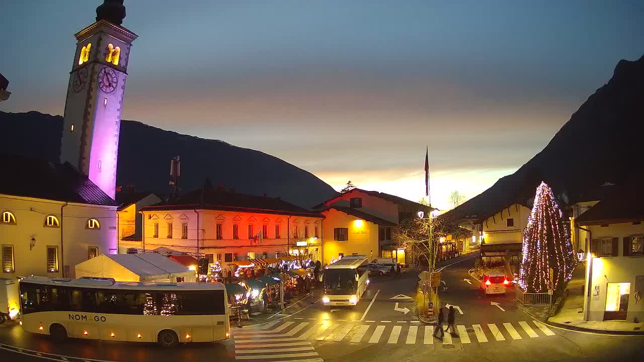 Live webcam Kobarid – Caporetto centro città – Valle dell’Isonzo – Slovenia