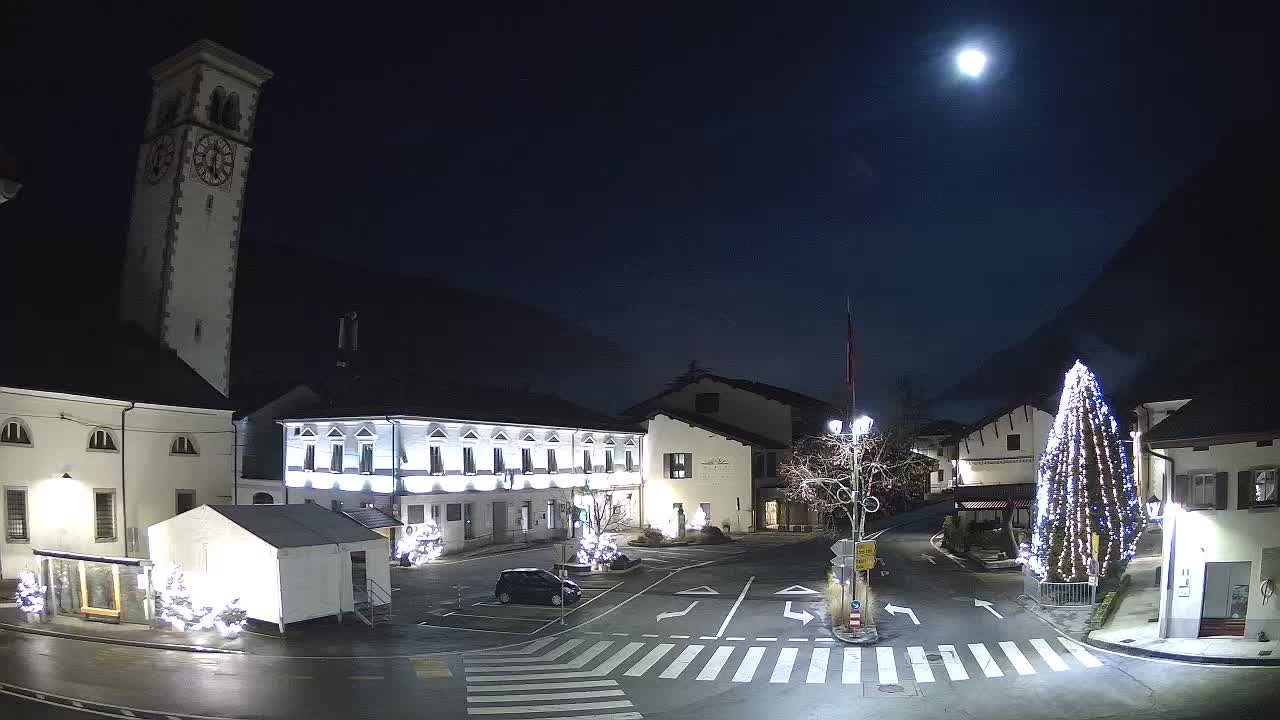 Webcam en direct du centre-ville de Kobarid – Vallée de la Soča – Slovénie