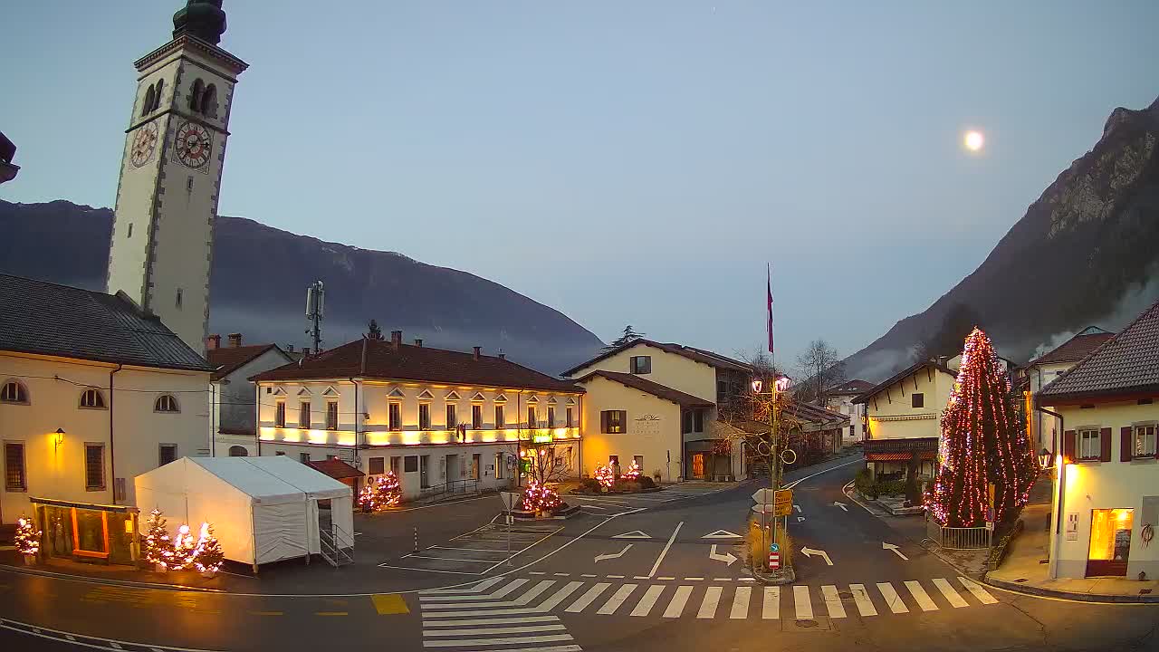 Live webcam Kobarid – Caporetto centro città – Valle dell’Isonzo – Slovenia
