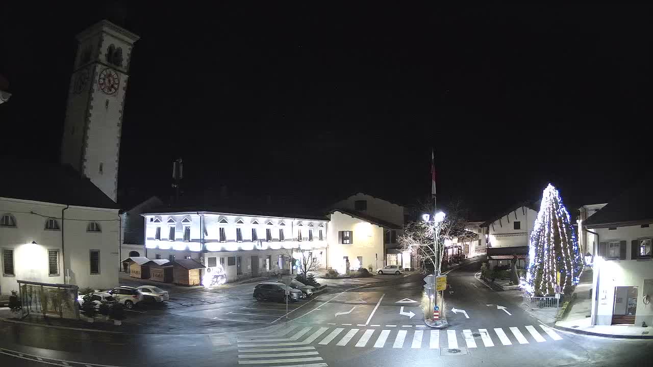 Live-Webcam Stadtzentrum von Kobarid – Soča-Tal – Slowenien