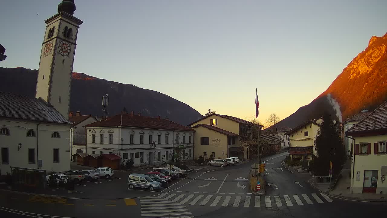 Webcam en direct du centre-ville de Kobarid – Vallée de la Soča – Slovénie