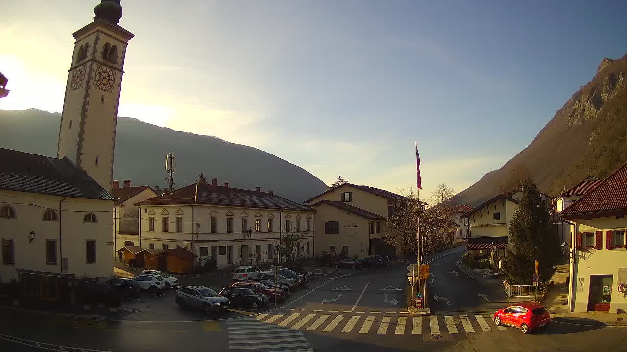 Live webcam Kobarid – Caporetto centro città – Valle dell’Isonzo – Slovenia
