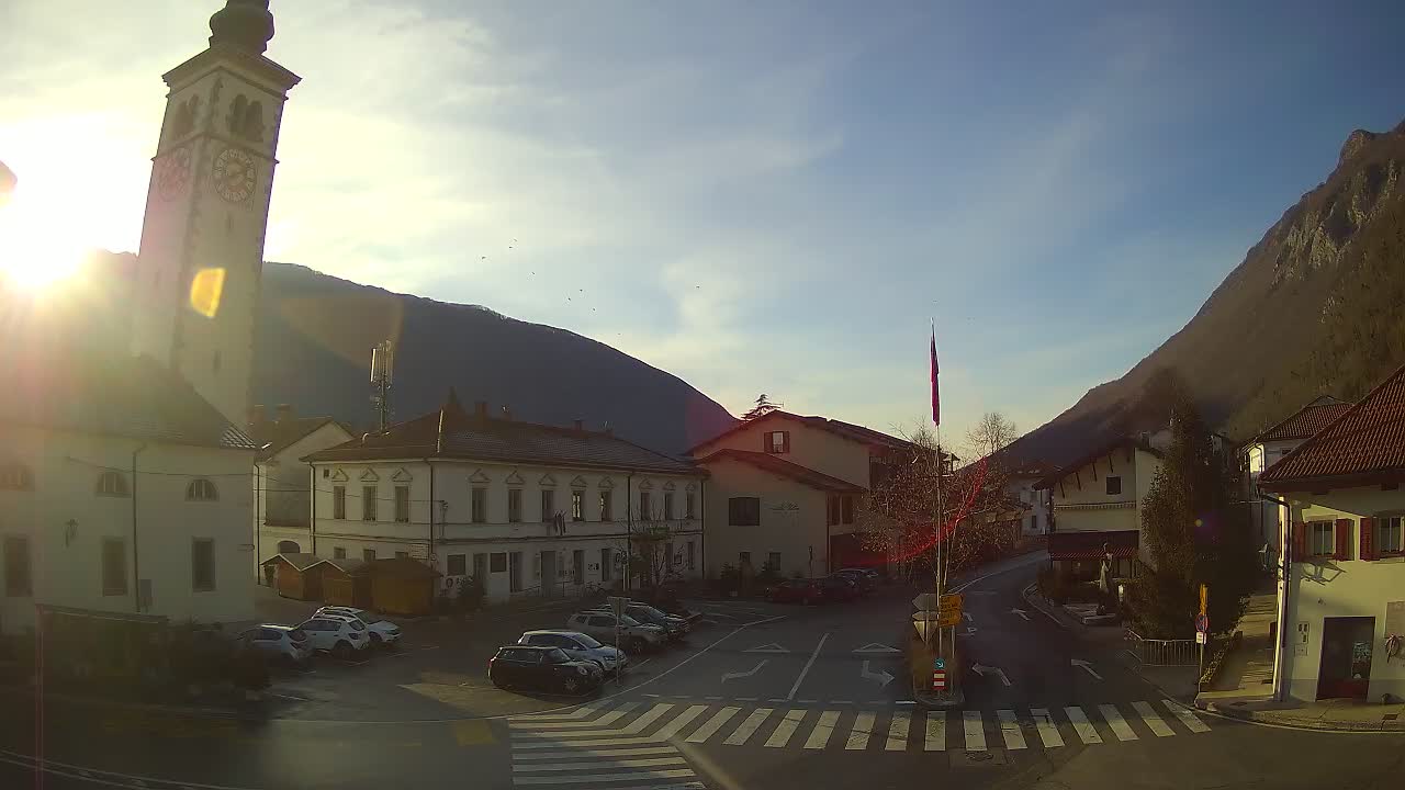 Webcam en direct du centre-ville de Kobarid – Vallée de la Soča – Slovénie