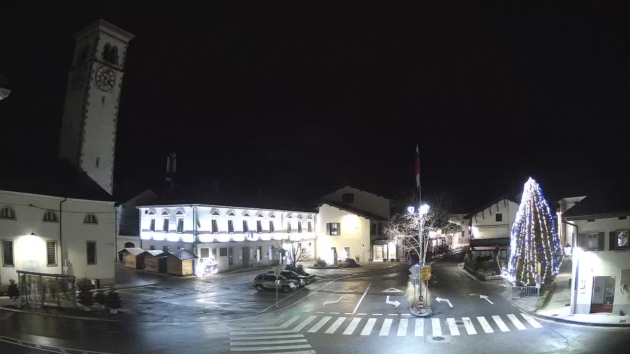 Web kamera uživo Centar grada Kobarida – dolina Soče – Slovenija