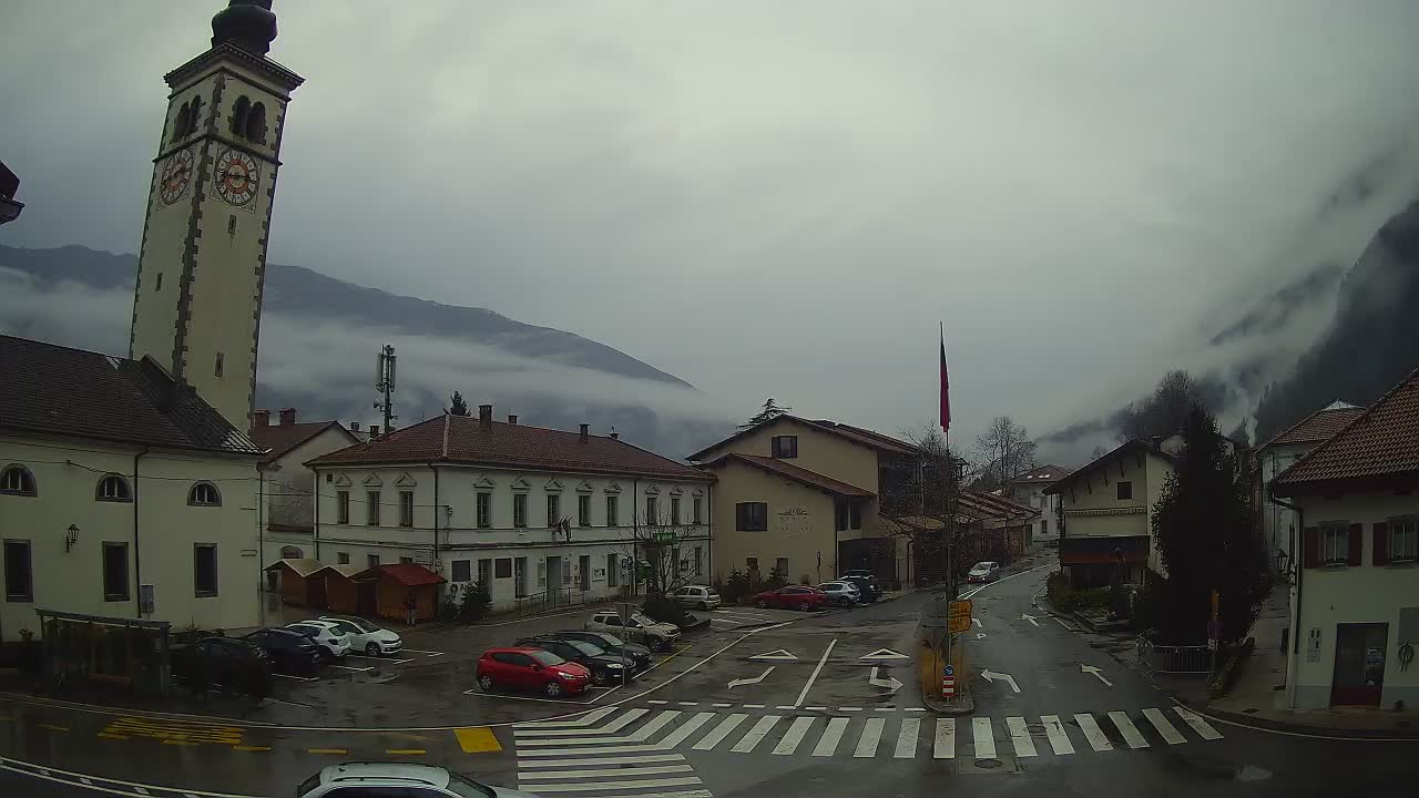 Live webcam Kobarid – Caporetto centro città – Valle dell’Isonzo – Slovenia