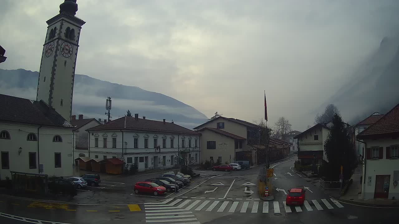 Cámara web en vivo Centro de la ciudad de Kobarid – Valle de Soča – Eslovenia