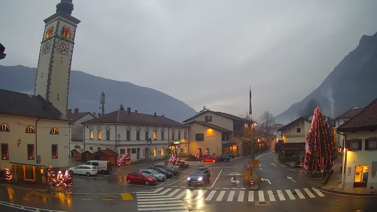 Live-Webcam Stadtzentrum von Kobarid – Soča-Tal – Slowenien