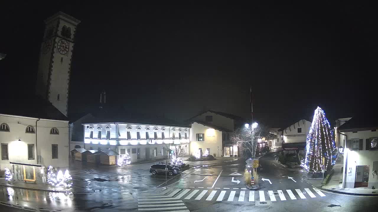 Spletna kamera Kobarid center mesta – dolina Soče – Slovenija