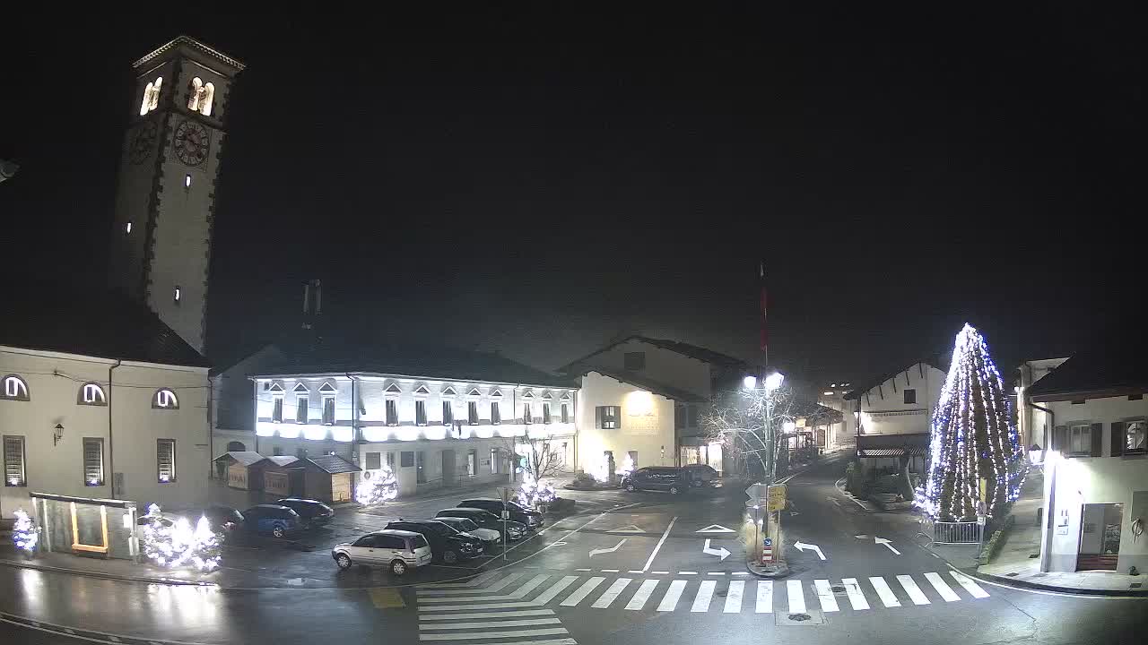 Web kamera uživo Centar grada Kobarida – dolina Soče – Slovenija