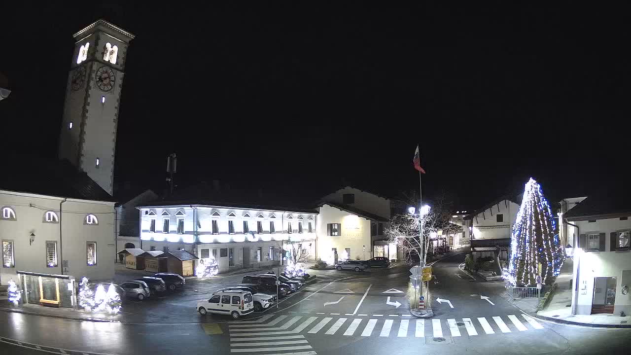 Spletna kamera Kobarid center mesta – dolina Soče – Slovenija