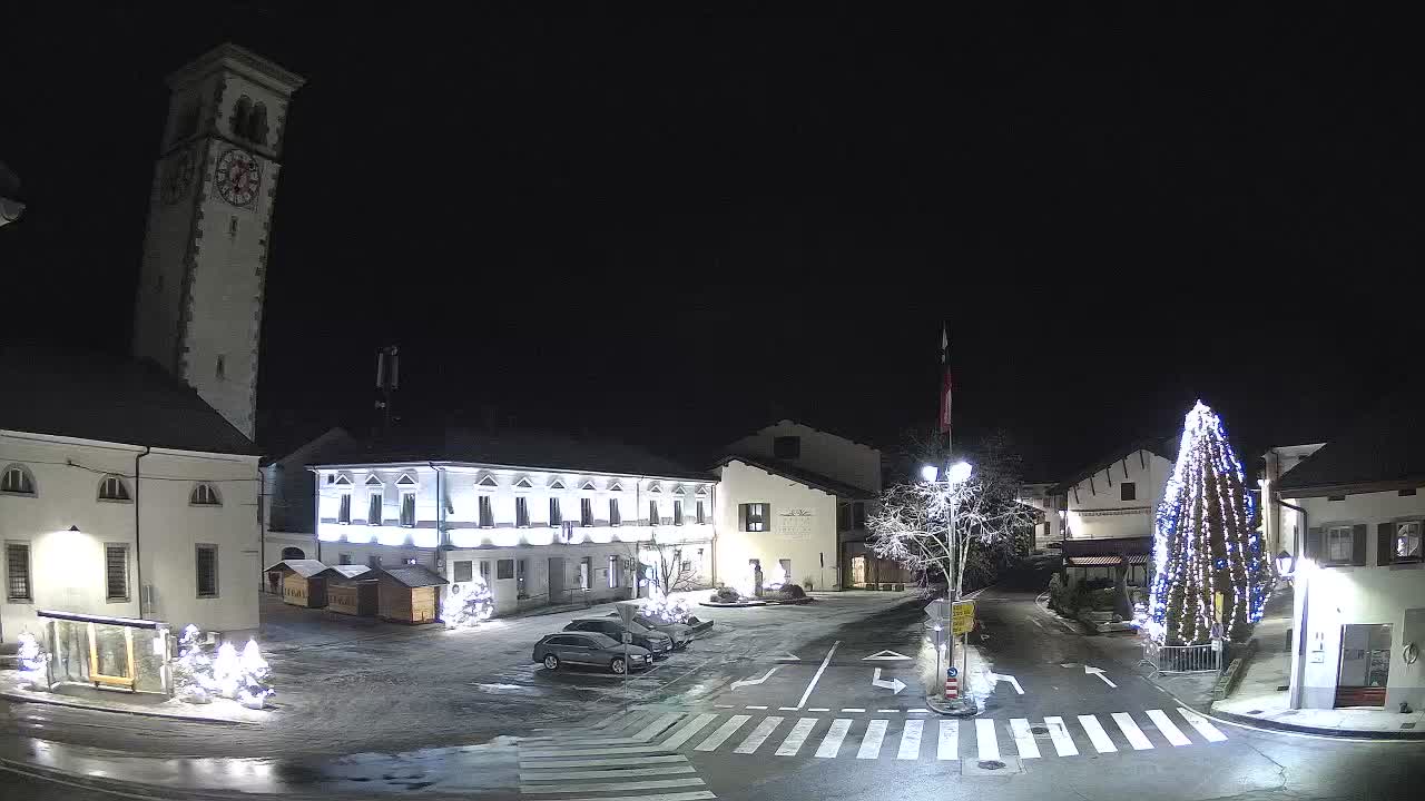 Cámara web en vivo Centro de la ciudad de Kobarid – Valle de Soča – Eslovenia