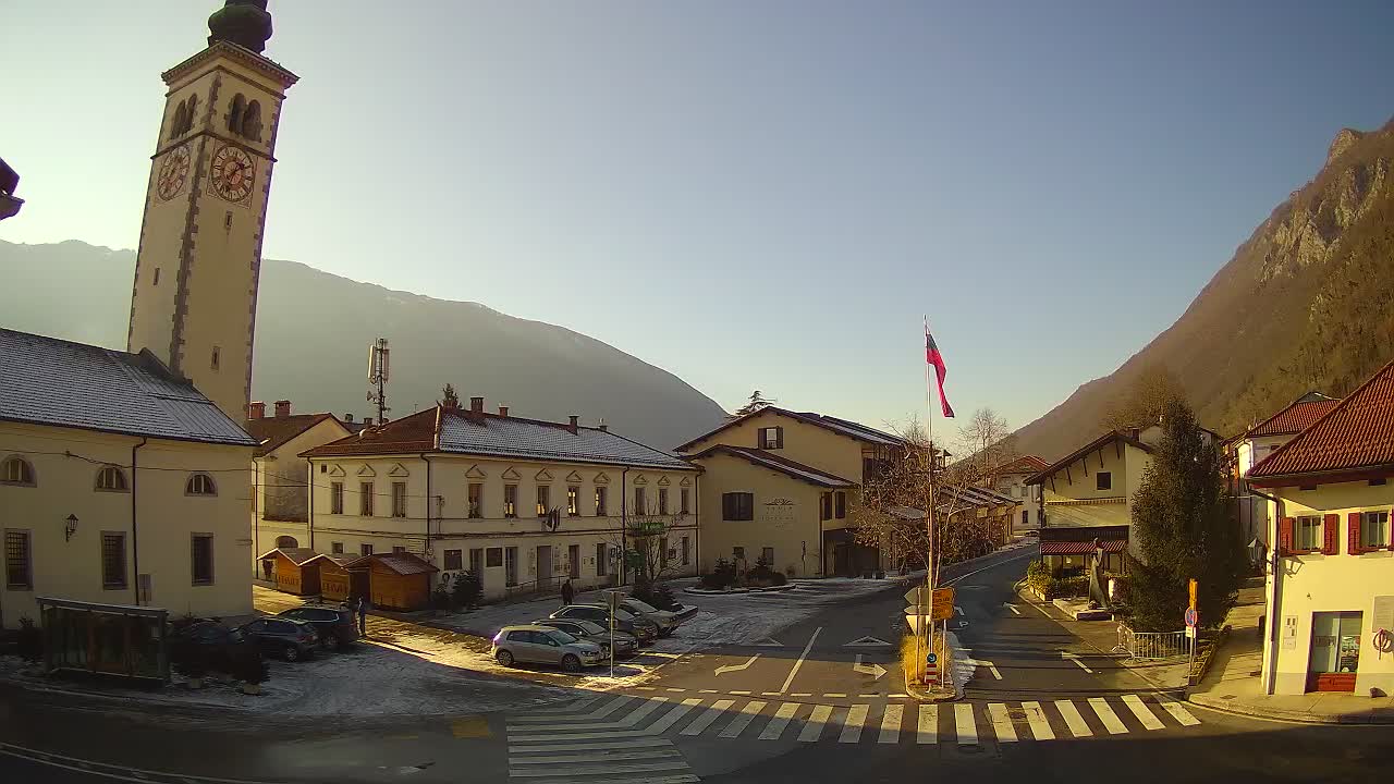 Live-Webcam Stadtzentrum von Kobarid – Soča-Tal – Slowenien