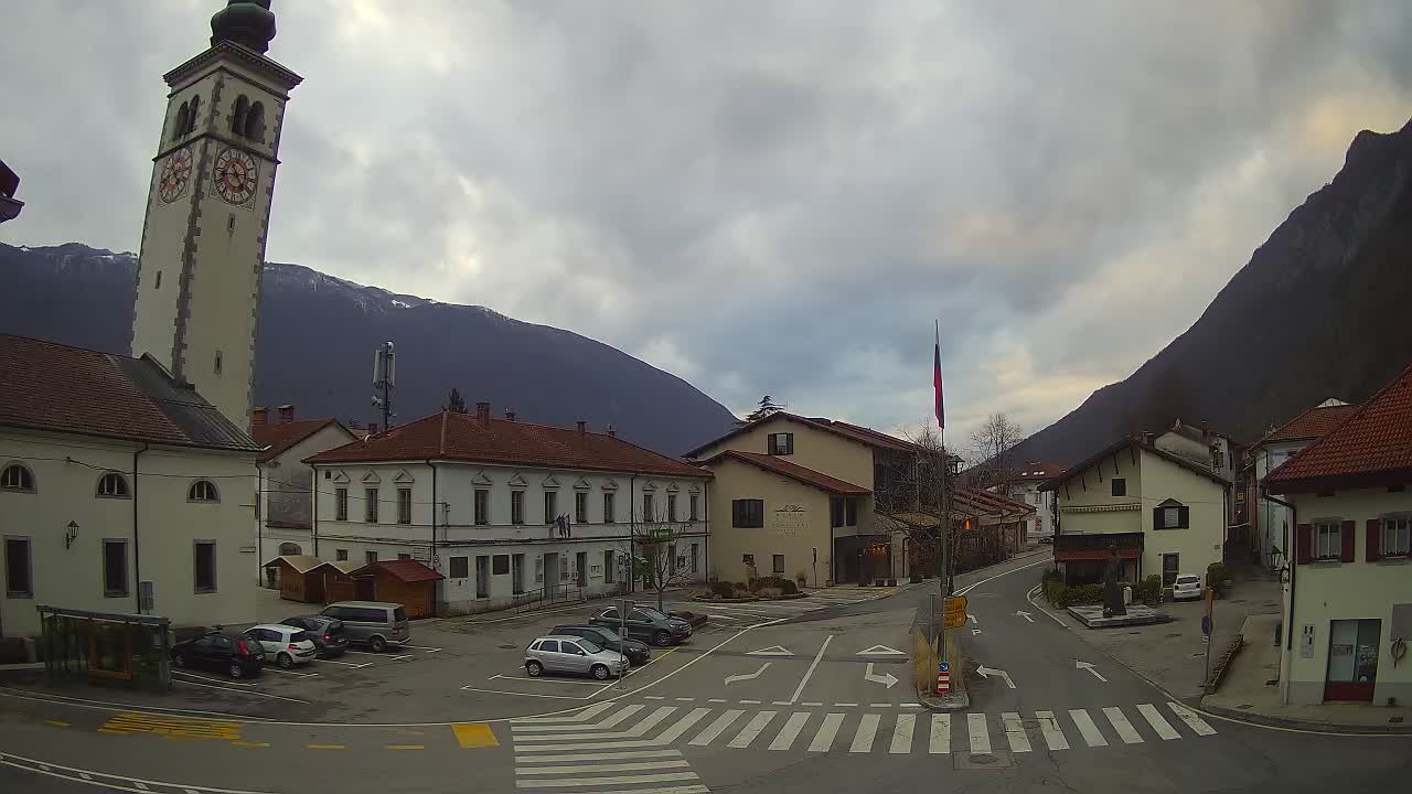 Webcam en direct du centre-ville de Kobarid – Vallée de la Soča – Slovénie