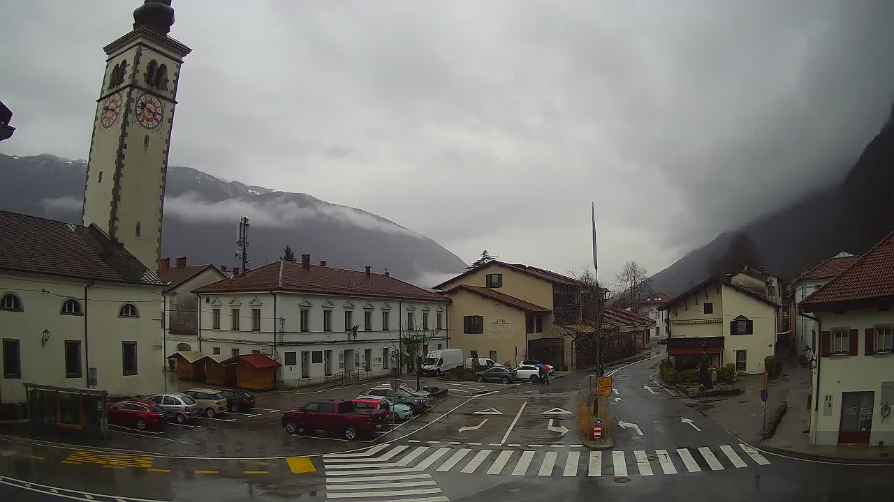 Live webcam Kobarid – Caporetto centro città – Valle dell’Isonzo – Slovenia