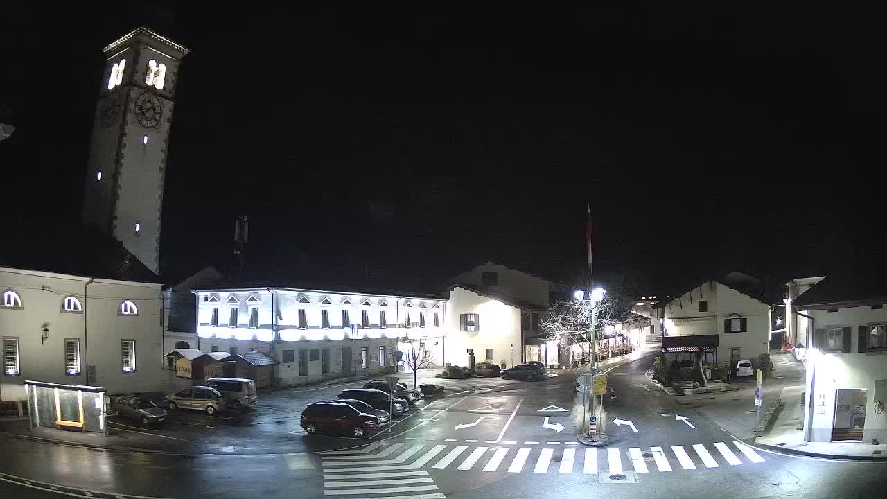 Cámara web en vivo Centro de la ciudad de Kobarid – Valle de Soča – Eslovenia