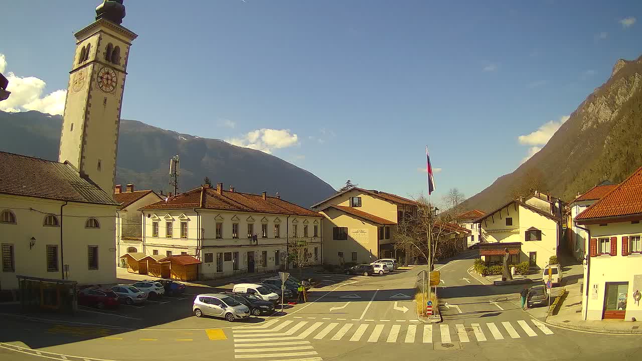 Webcam en direct du centre-ville de Kobarid – Vallée de la Soča – Slovénie
