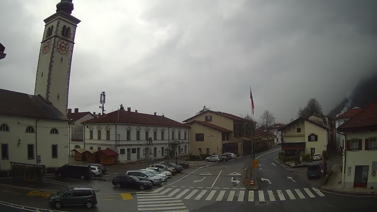 Webcam en direct du centre-ville de Kobarid – Vallée de la Soča – Slovénie