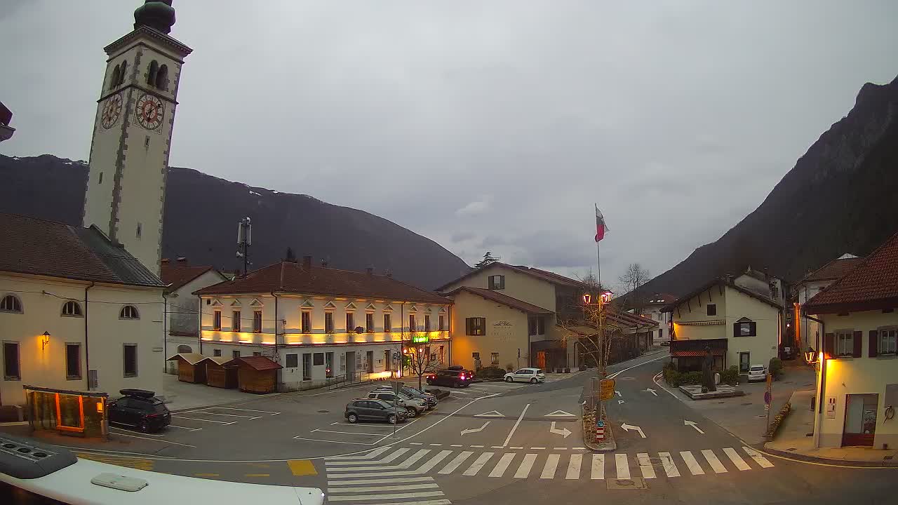 Webcam en direct du centre-ville de Kobarid – Vallée de la Soča – Slovénie