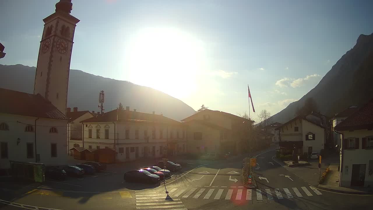 Live webcam Kobarid – Caporetto centro città – Valle dell’Isonzo – Slovenia