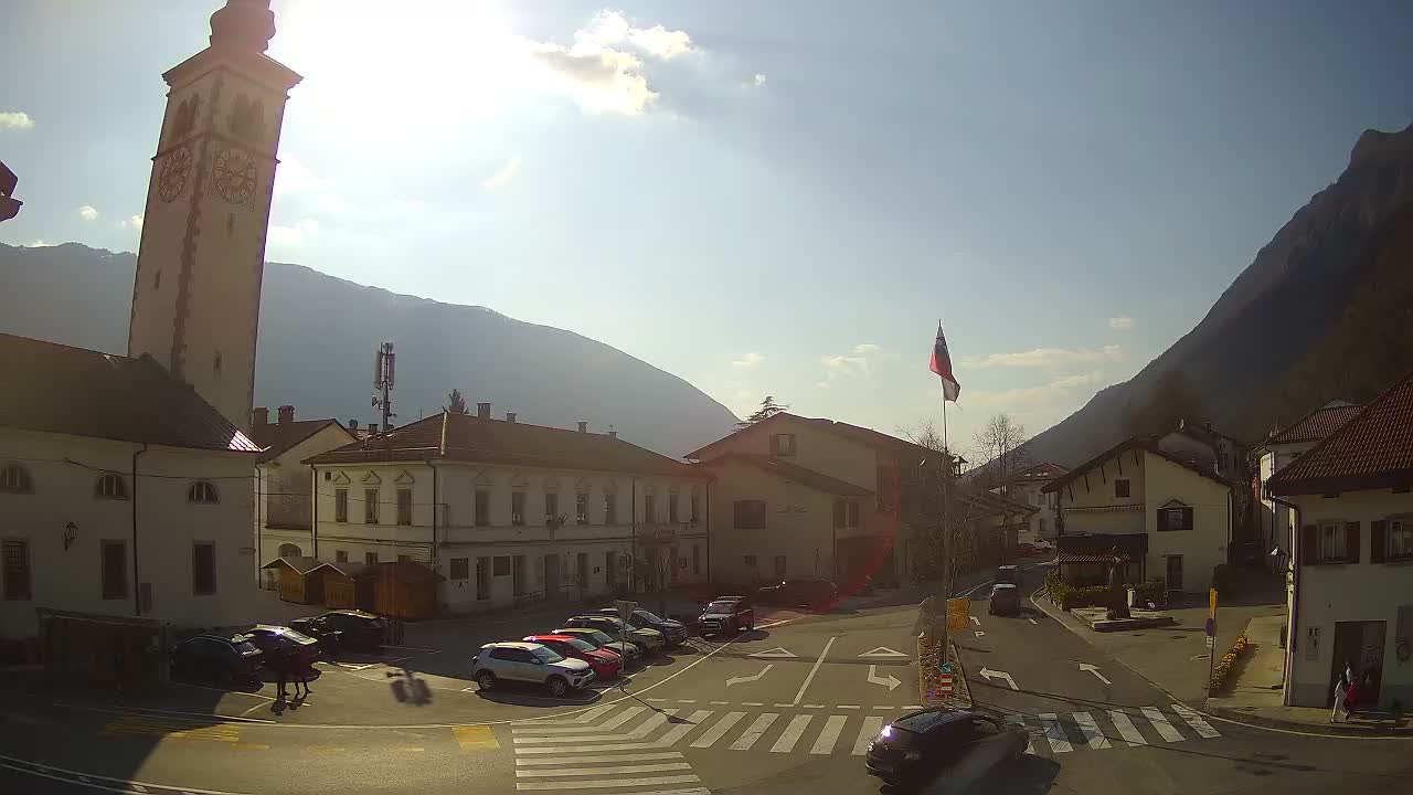Live-Webcam Stadtzentrum von Kobarid – Soča-Tal – Slowenien