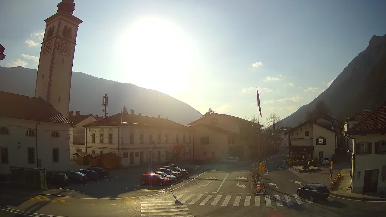 Live webcam Kobarid – Caporetto centro città – Valle dell’Isonzo – Slovenia
